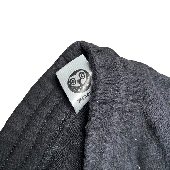 Ice Cream Snow Tops Sweatpant Joggers Black Small Cotton Tapered Lettering - Picture 9 of 10